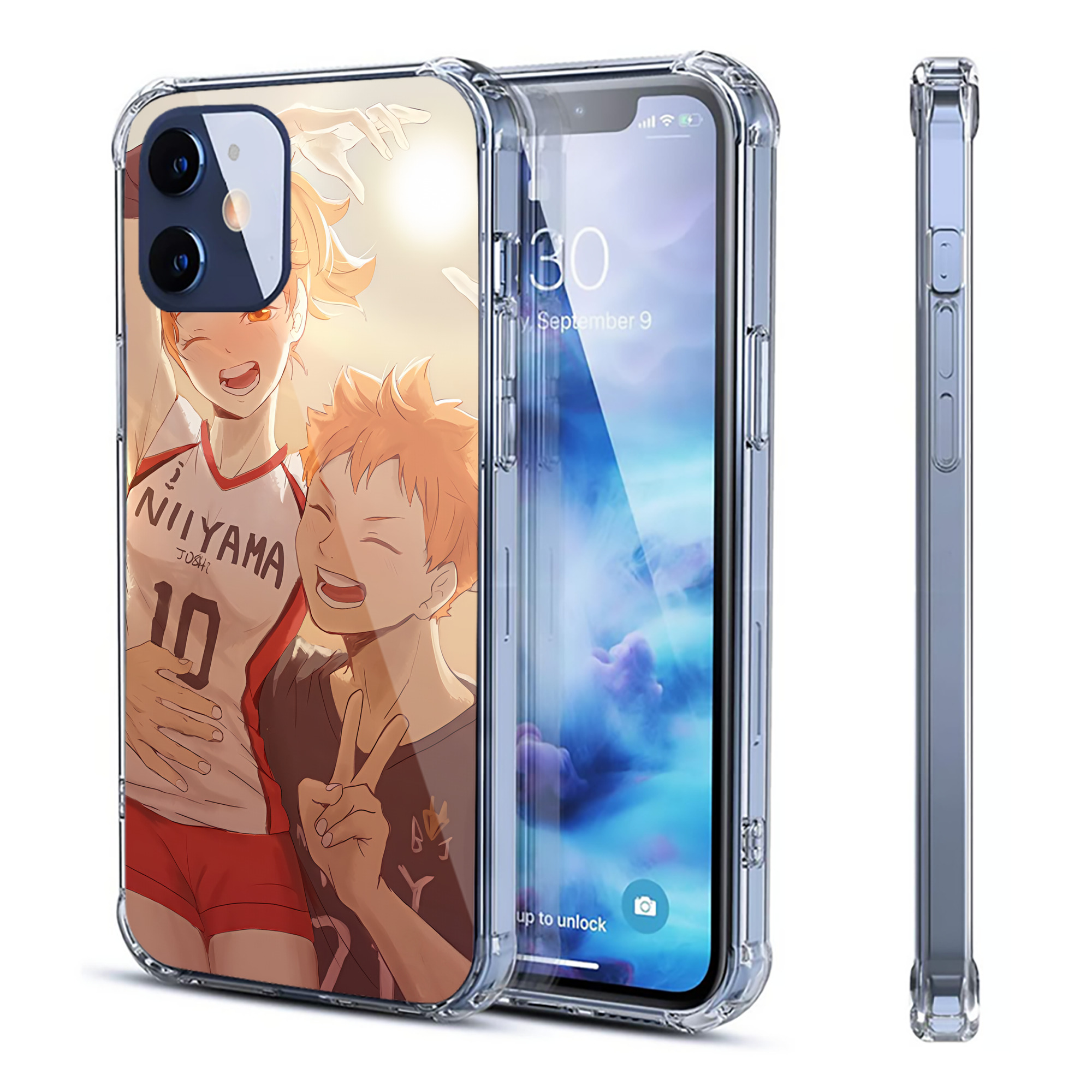 （画像用） ハイキュー!! Haikyu!! 【iPhone 12シリーズ対応】透明スマホケース（クリアソフトケース）